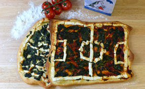 Fußballpizza