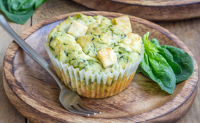 Spinat-Feta Cupcakes